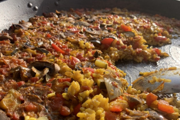 vegetable paella