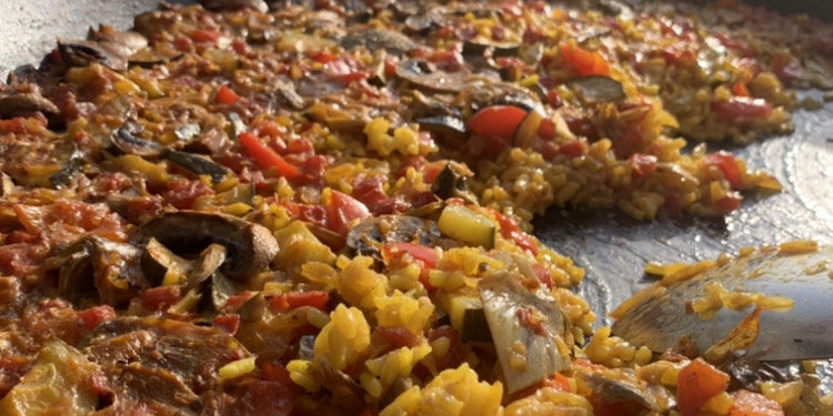 vegetable paella